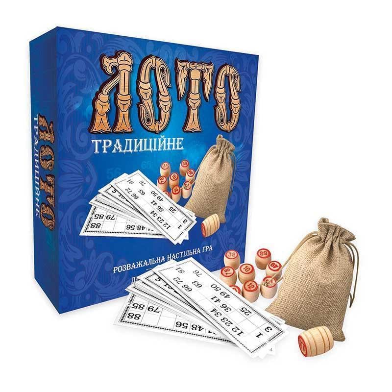 Лото Традиційне 30315 з дерев'яними діжками українською мовою (31154798)