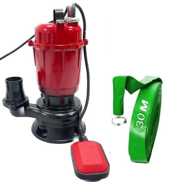 Насос дренажно-фекальный с измельчителем Wisla QDA 1 1,1 kW A со шлангом 30 м (30411403)
