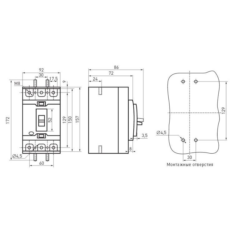 Автоматичний вимикач силовий E.NEXT 63 А 15kA 3 полюси e.industrial.ukm.100SL.63 i0660001 (14656) - фото 7 Автоматичний вимикач силовий E.NEXT 63 А 15kA 3 полюси e.industrial.ukm.100SL.63 i0660001 (14656) - фото 7