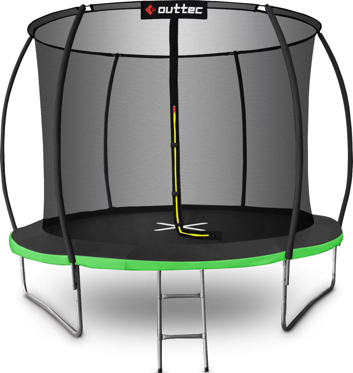 Батут Outtec Pumpkin с внутренней сеткой 12 футов 374 см Черно-зеленый (408386)