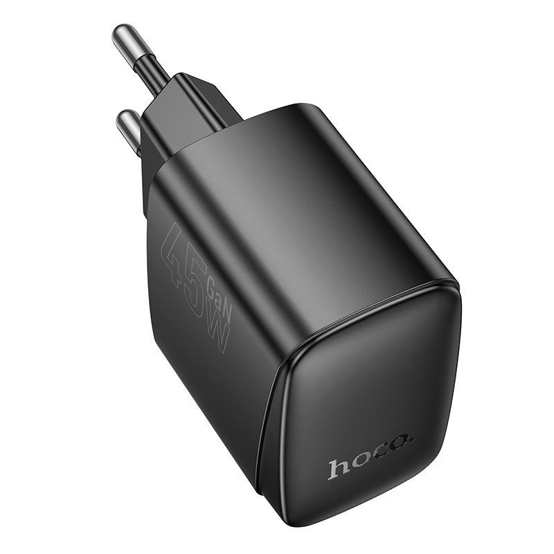Зарядное устройство для телефонов Hoco CS62A Bright charger 2хUSB Type-C 45W/3A Black (8bc967d0) - фото 3 Зарядное устройство для телефонов Hoco CS62A Bright charger 2хUSB Type-C 45W/3A Black (8bc967d0) - фото 3