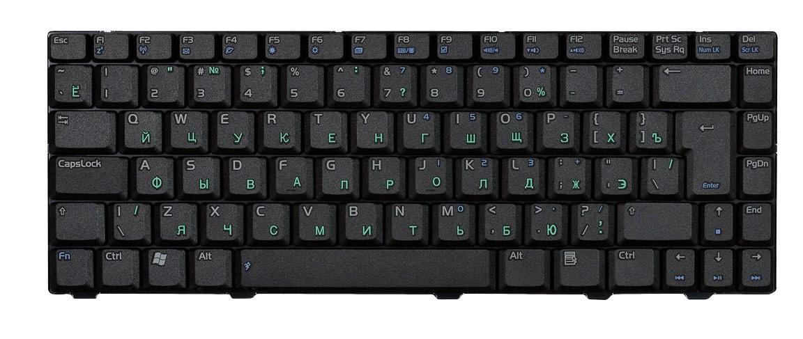 Клавіатура для ноутбука Asus Lamborghini VX2/VX2S/VX2SE Black Клавіатура для ноутбука Asus Lamborghini VX2/VX2S/VX2SE Black