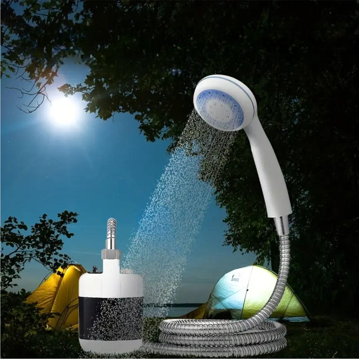 Душ портативный Portable Outdoor Shower с аккумулятором USB зарядкой и pvc шлангом - фото 5 Душ портативный Portable Outdoor Shower с аккумулятором USB зарядкой и pvc шлангом - фото 5