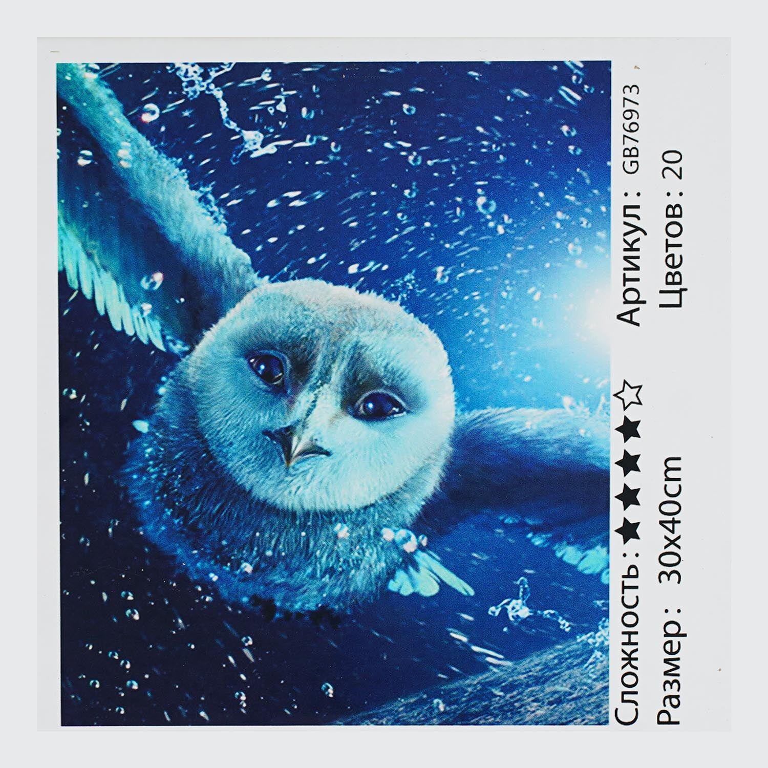 Алмазна мозаїка TK Group Фантастична Сова 30х40 см (GB 76973)