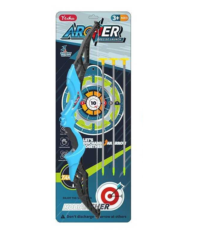 Дитячий іграшковий Лук A-Toys DJ661A/B 3 стріли картонна мішень (MTT-167218)