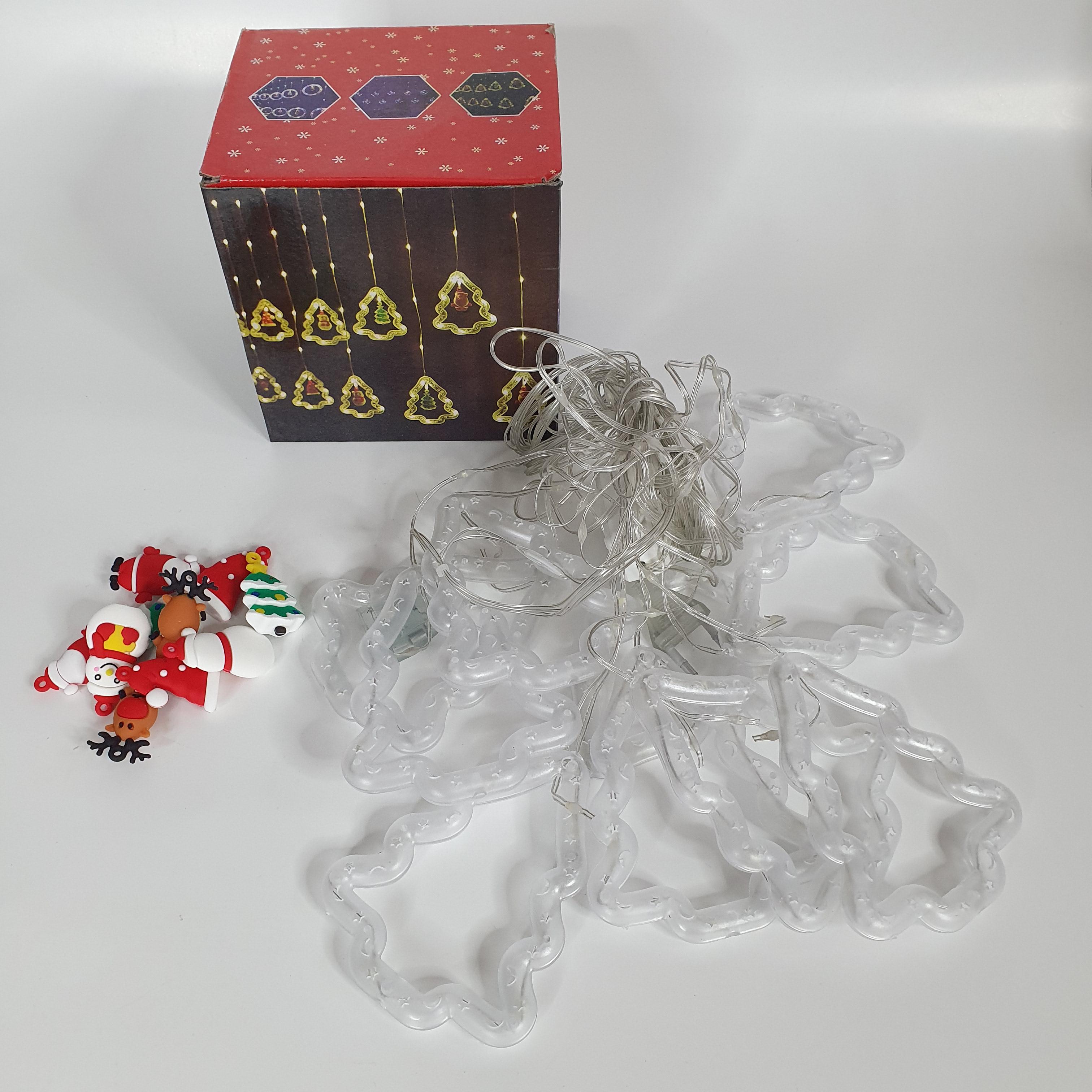 Гірлянда-штора Фігурки в ялинці новорічна світлодіодна 3 м (ML-09513) - фото 2 Гірлянда-штора Фігурки в ялинці новорічна світлодіодна 3 м (ML-09513) - фото 2