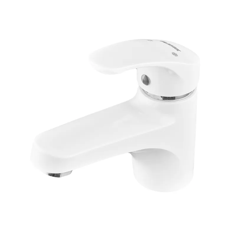 Смеситель для умывальника PLAMIX Fidel-001 Set с подводом White (PM0659) Смеситель для умывальника PLAMIX Fidel-001 Set с подводом White (PM0659)