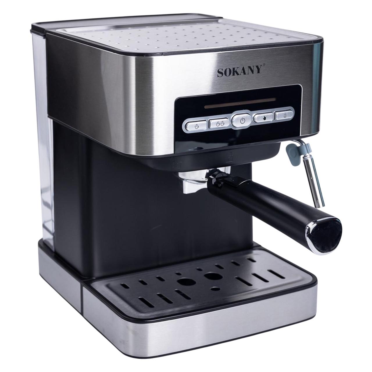 Кофеварка электрическая SK-6862 со вспенивателем для молока 1,6 л (SK-6862)