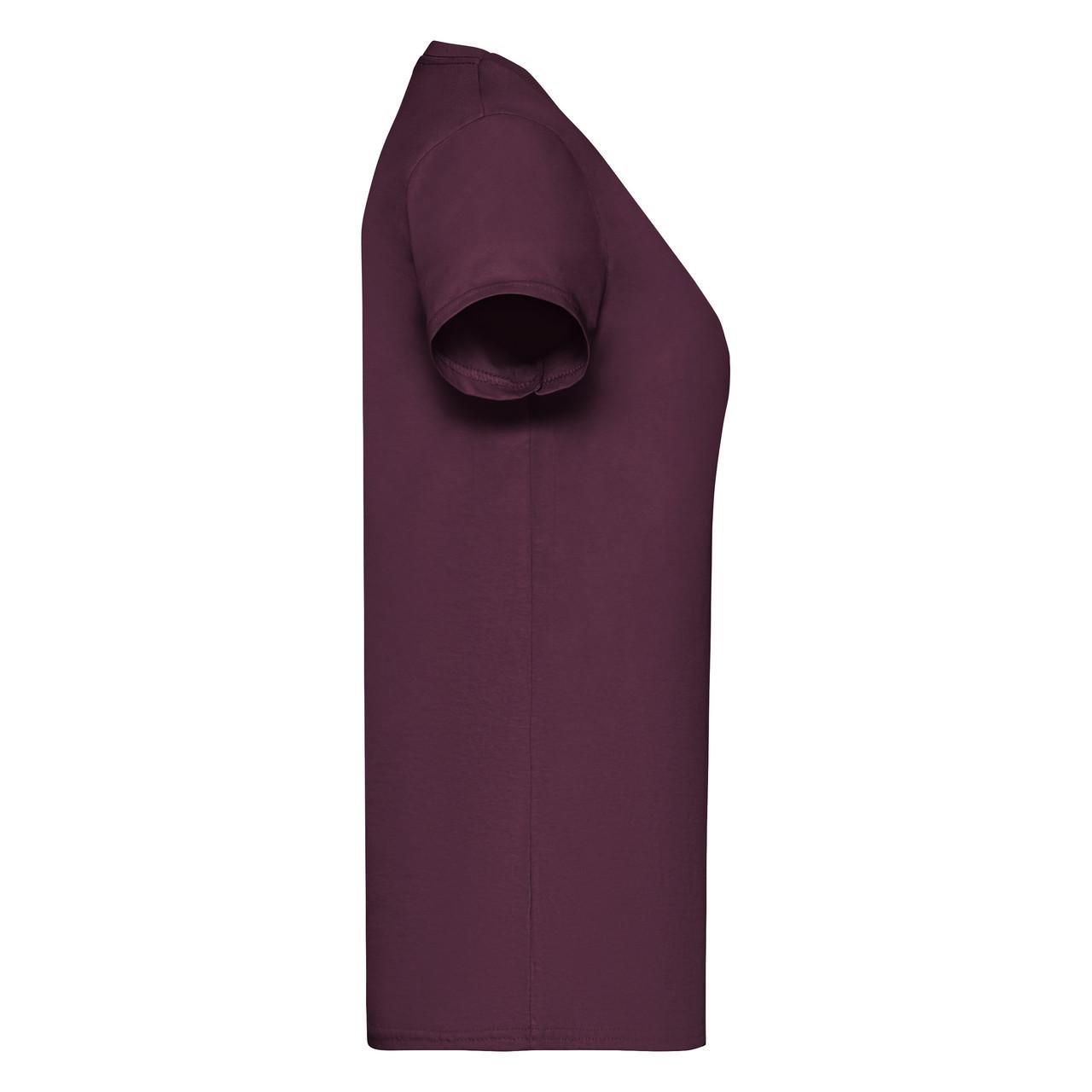 Футболка жіноча Fruit of the Loom XS Бордовий (61372-041-XS) - фото 3