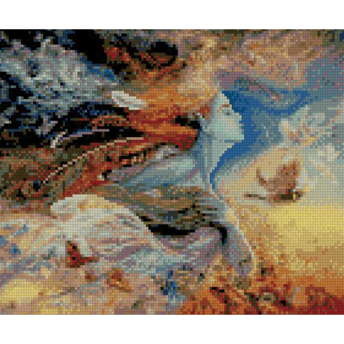 Алмазная мозаика Strateg Небесное видение 30х40 см (Str-HX121)