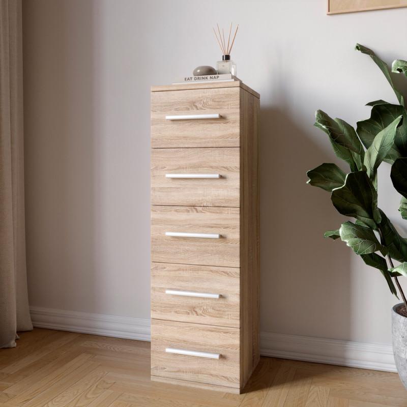 Комод Джеко 300 5 шухляд Дуб сонома (26638353) - фото 1