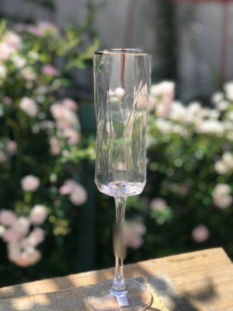 Бокал для шампанского геометрия 200 мл Прозрачный (OLGS1001)