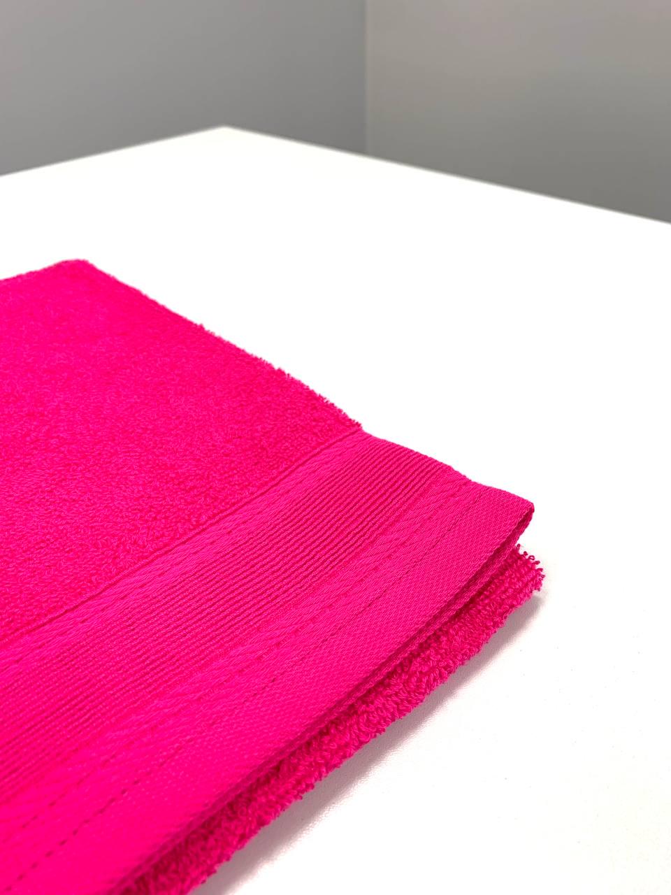 Полотенце махровое с бордюром 400г/м2 50х90 см Фуксия (9891423) - фото 2 Полотенце махровое с бордюром 400г/м2 50х90 см Фуксия (9891423) - фото 2