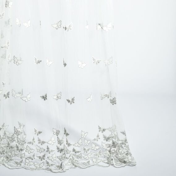 Тюль сетка IDEIA FLY V-СЕРАЯ с вышивкой 2,9 м (2200004213606)