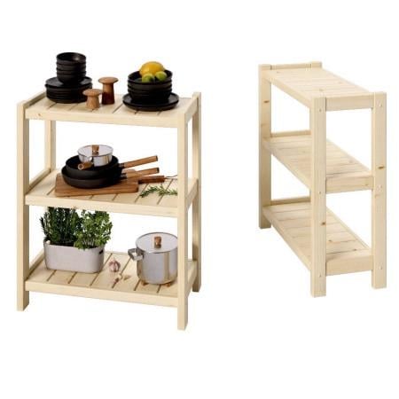 Стеллаж деревянный на 3 полки 900x600x300 мм (2490630421) - фото 2 Стеллаж деревянный на 3 полки 900x600x300 мм (2490630421) - фото 2