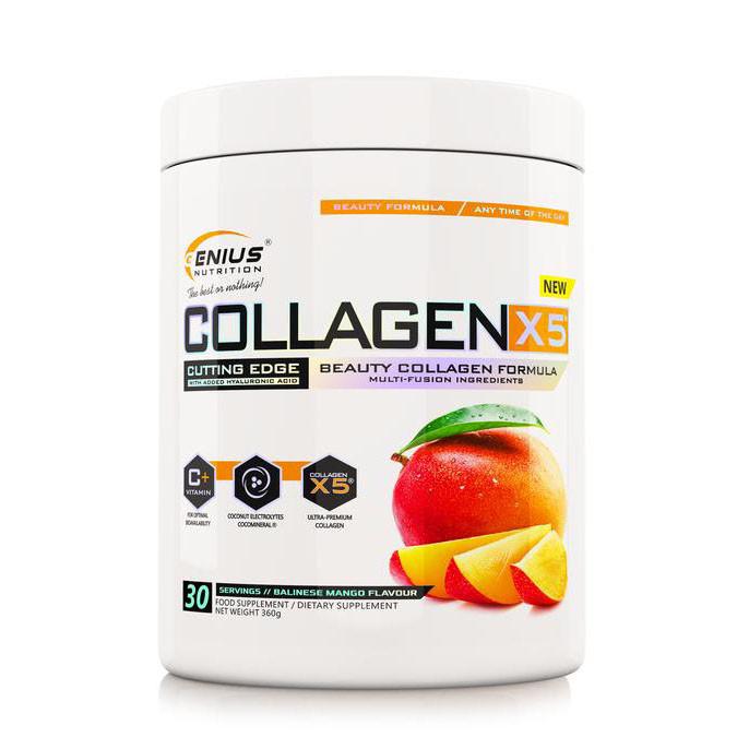 Коллаген Genius Nutrition Collagen X5 Манго 360 г (19428-01)
