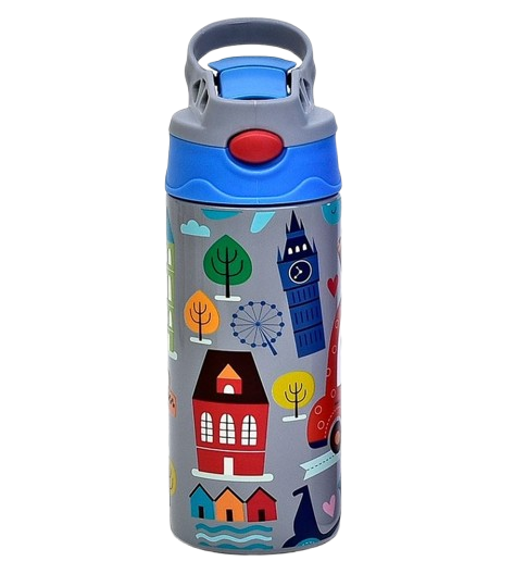 Термос-поильник детский с трубочкой London 350 мл (30164) - фото 1 Термос-поильник детский с трубочкой London 350 мл (30164) - фото 1