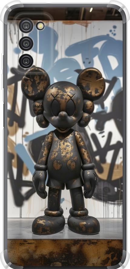 Чехол на Samsung Galaxy A03s A037F Bronze kaws v2 (6098sp-2381-42517)
