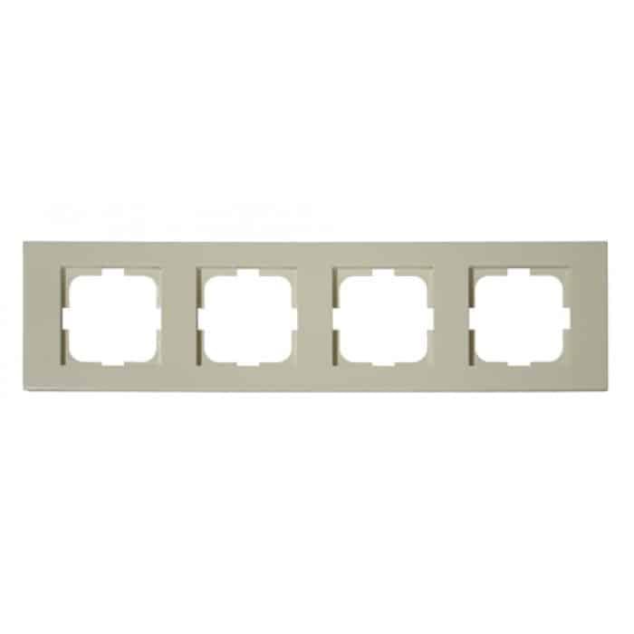Рамка на 4 секции Grano Ovivo Electric Кремовый