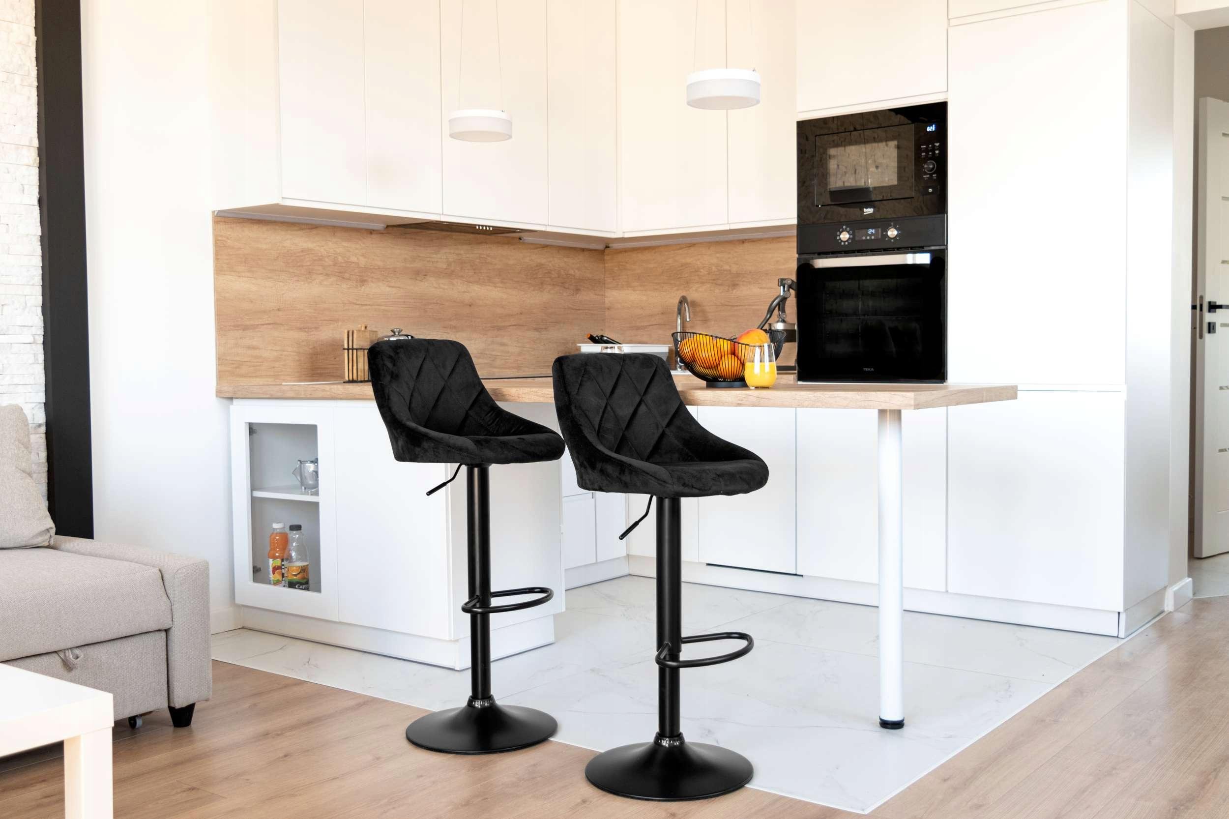 Барний стілець зі спинкою Bonro B-074 велюр з чорною основою Чорний - фото 3 Барний стілець зі спинкою Bonro B-074 велюр з чорною основою Чорний - фото 3