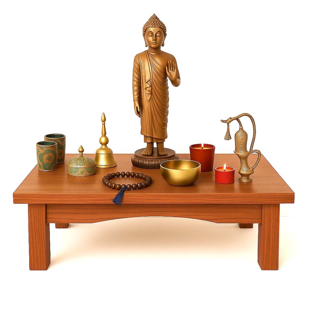 Алтарь для медитации из дерева Ведалис Охра (ЛАТ-009004)