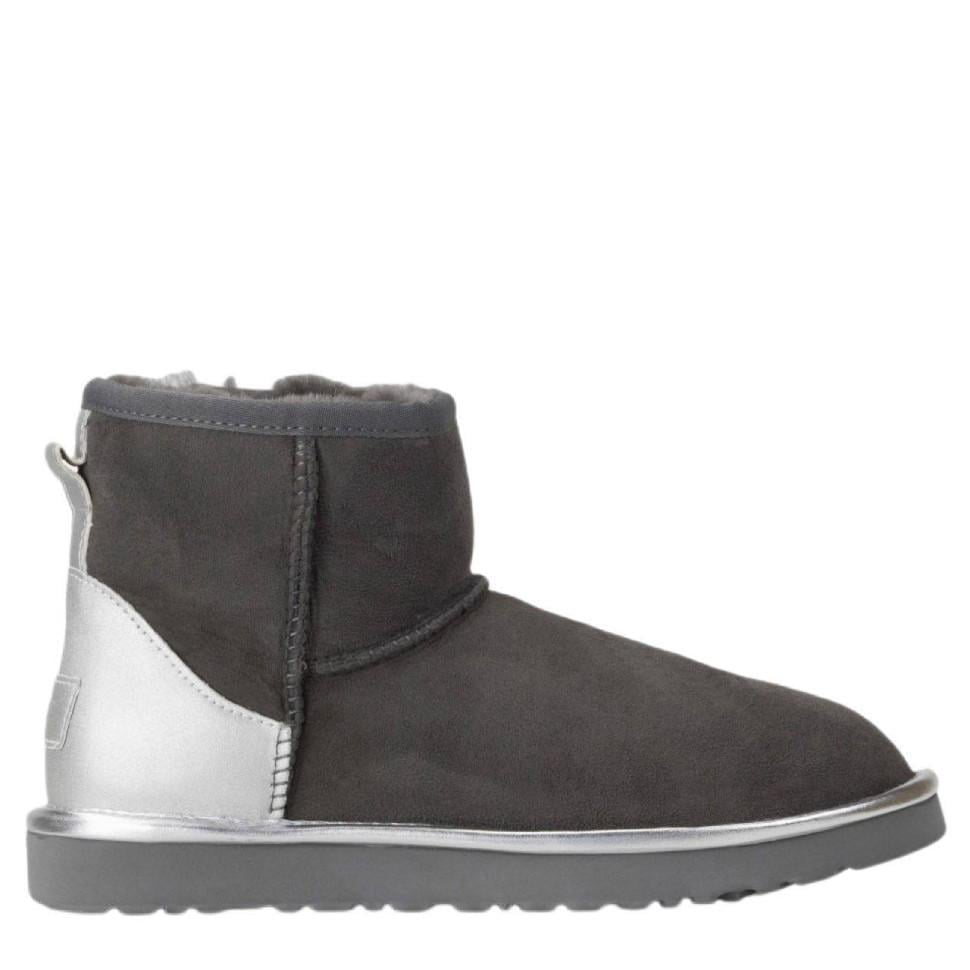 Уггі жіночі UGG Classic Mini Grey Chromium р. 36 Сірий (21181)