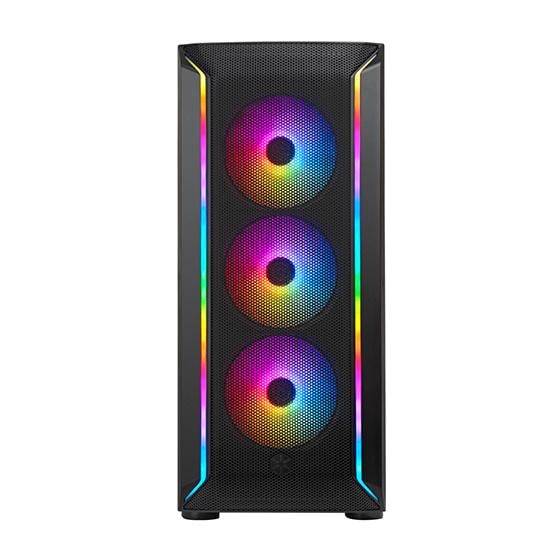 Корпус компьютерный SilverStone FARA FA511Z-BG Midi Tower с ARGB-подсветкой Черный (SST-FA511Z-BG) - фото 3 Корпус компьютерный SilverStone FARA FA511Z-BG Midi Tower с ARGB-подсветкой Черный (SST-FA511Z-BG) - фото 3