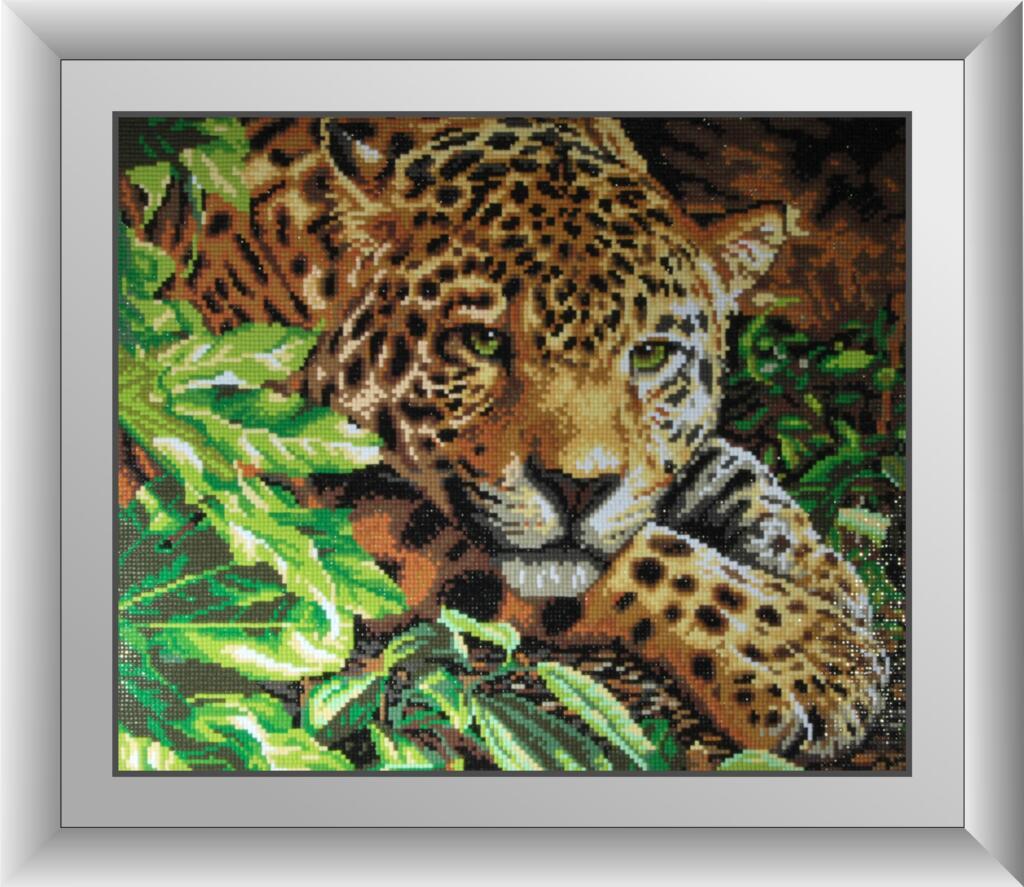 Алмазная мозаика Dream Art Леопард на отдыхе 38x46 см (DA.30090)