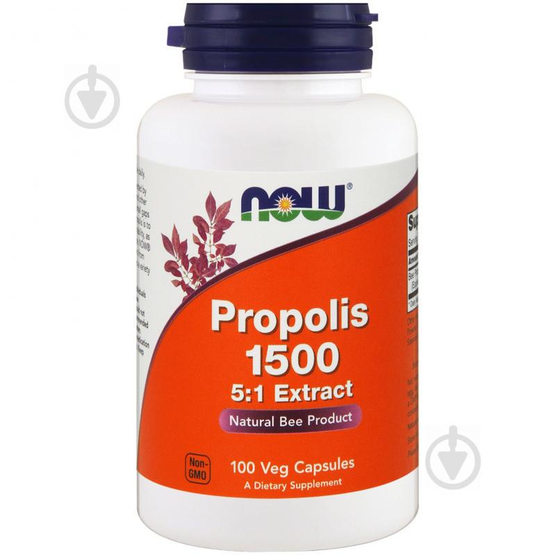Прополис 1500, Now Foods, 100 гелевых капсул