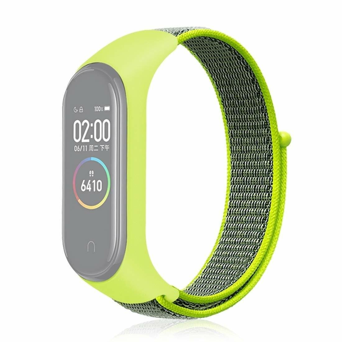 Ремешок Nylon Style BeCover для Xiaomi Mi Smart Band 7 Lime-Gray (707664)