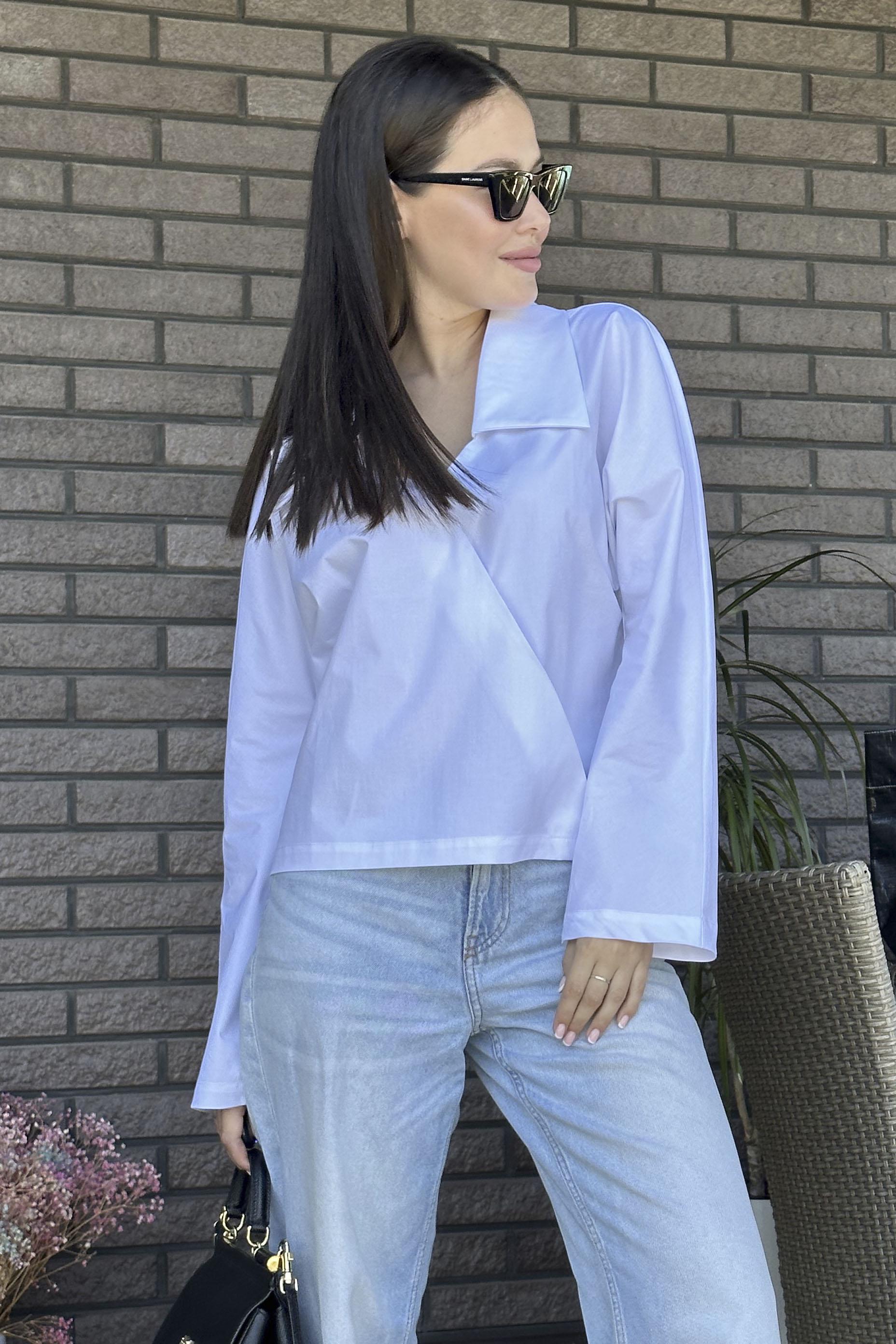 Блуза женская р. 42 Белый (161304) - фото 1