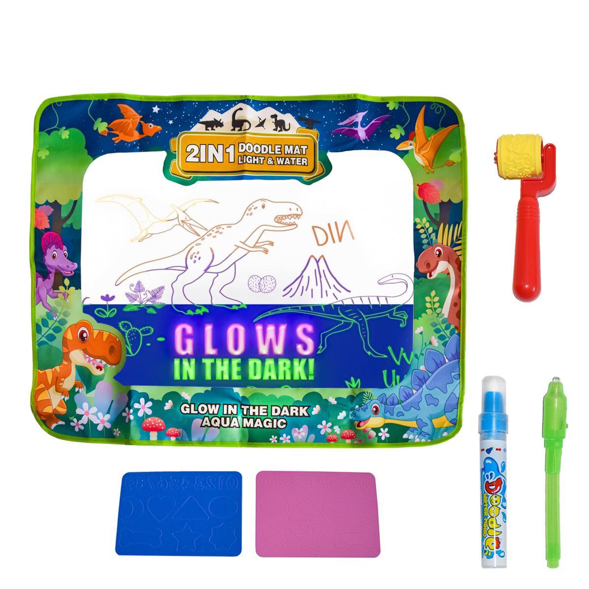 Коврик для рисования водой Water Magic Doodle Mat Dino Зеленый (1008718-Other)