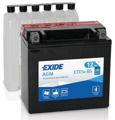 Акумулятор автомобільний EXIDE Moto Agm 12 Ah 200A 12V