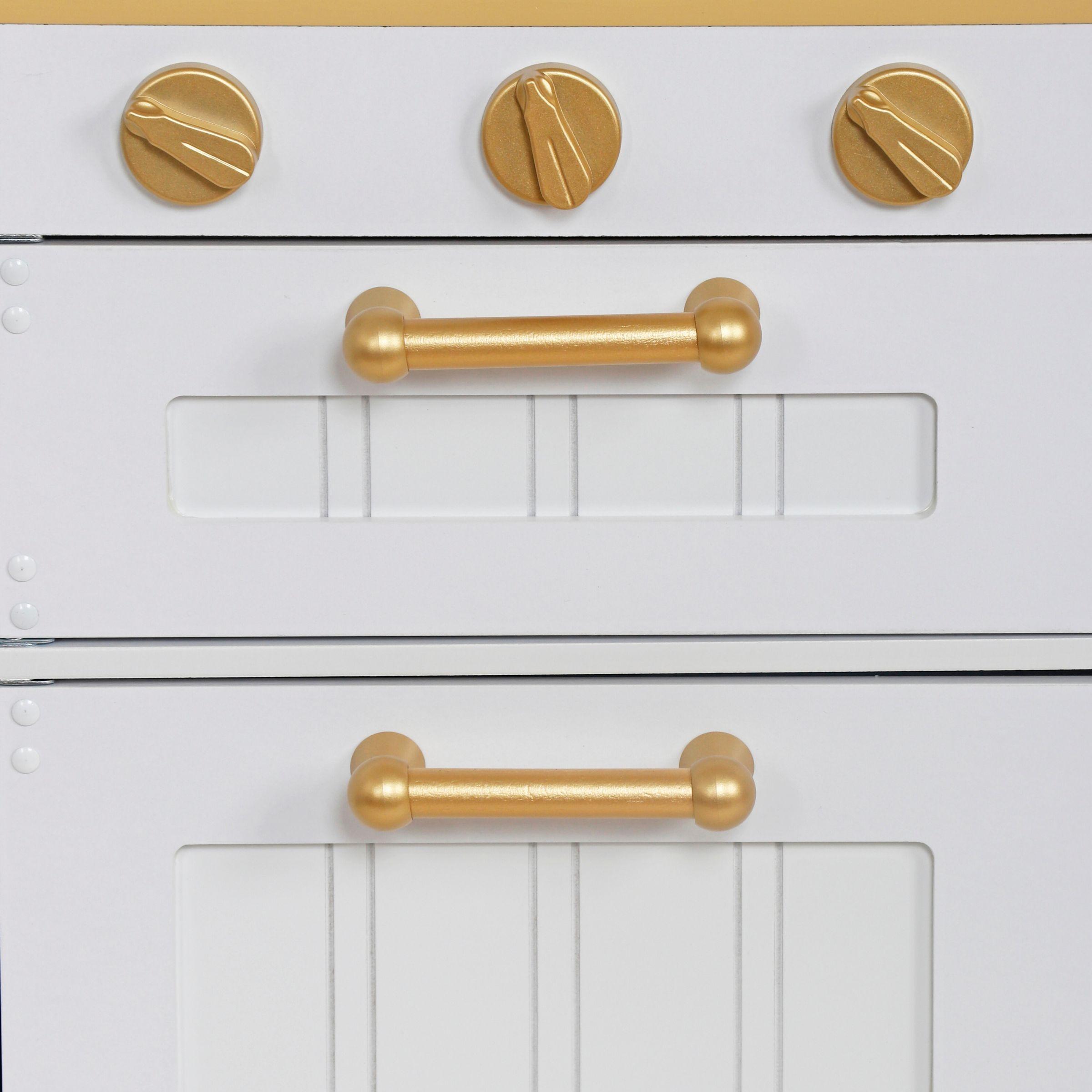 Кухня для детей Mamabrum деревянная 99x30x70 см Белый (MAM170) - фото 9