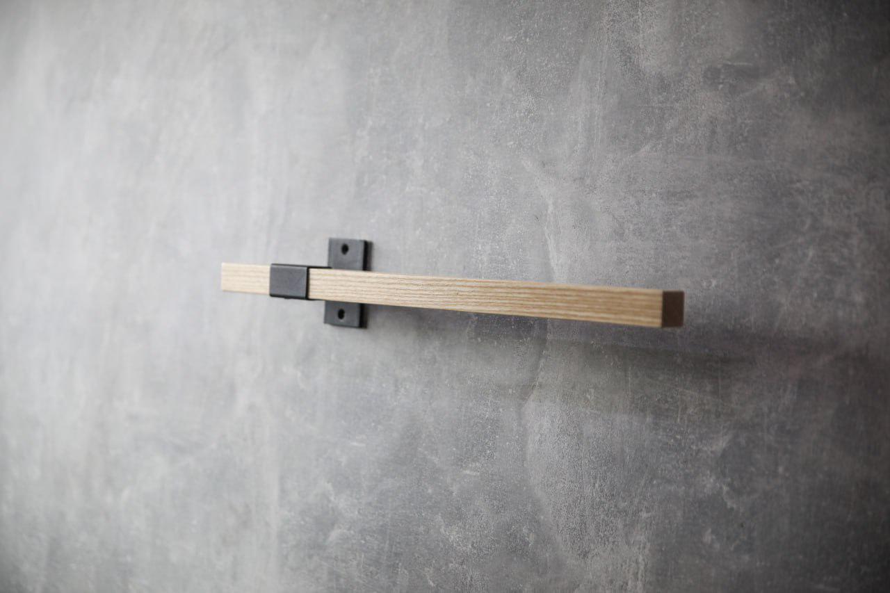 Тримач для рушників дерев'яний з металевим 40х8х8 см (ML-94.2) - фото 5