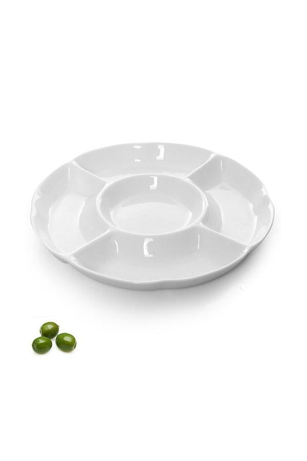 Минажница фарфоровая MC2645-8 8" 20,5 см Белый