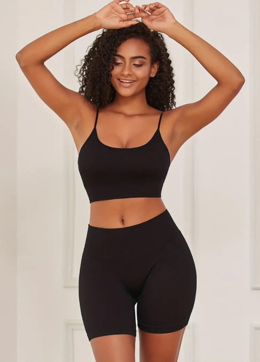 Топ спортивный женский Sport Comfort A002 в рубчик M Черный (1944-44-03) - фото 6 Топ спортивный женский Sport Comfort A002 в рубчик M Черный (1944-44-03) - фото 6