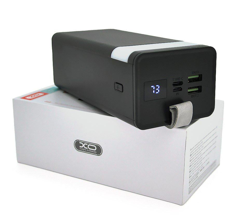 Повербанк VOLTRONIC XOPR130 40000 mAh output 5V/4.5A/5V/3A/9V/2A/12V/1.5A 2USB/Type-C 22.5W Black (56749)