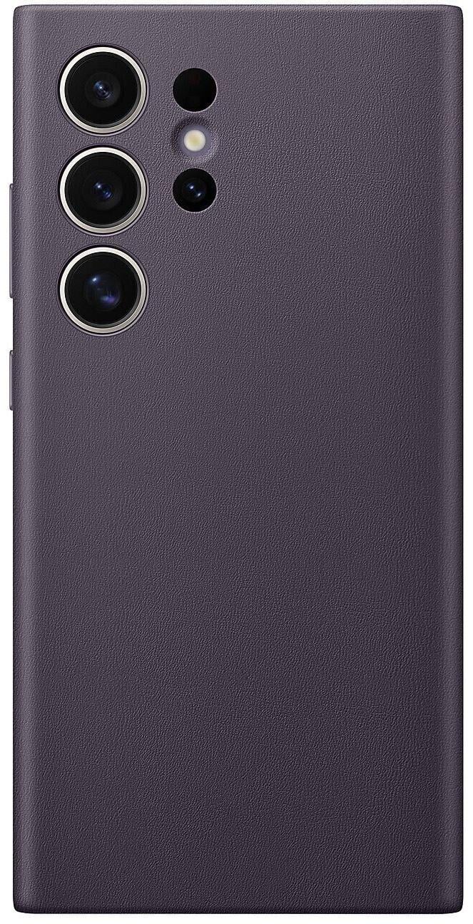 Чехол кожаный Vegan Leather Case для Samsung Galaxy S24 Ultra 6,8" Dark Violet GP-FPS928HCAVW
