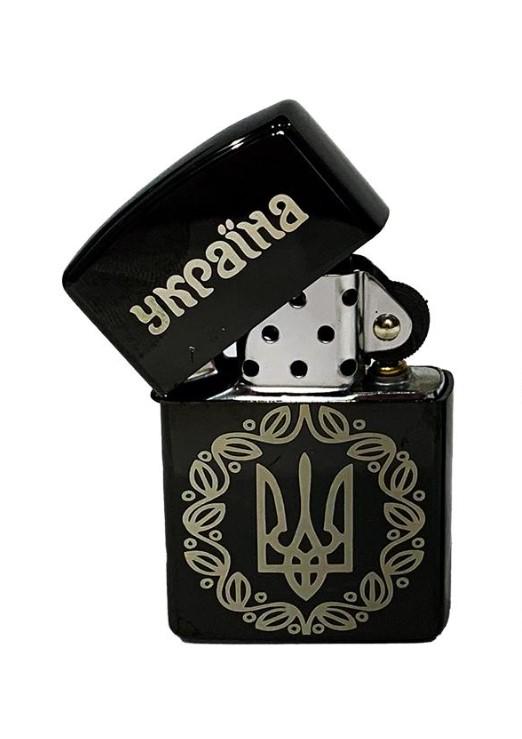 Запальничка бензинова Zorro Lighter "Україна" в подарунковій коробці (HL-413) - фото 1