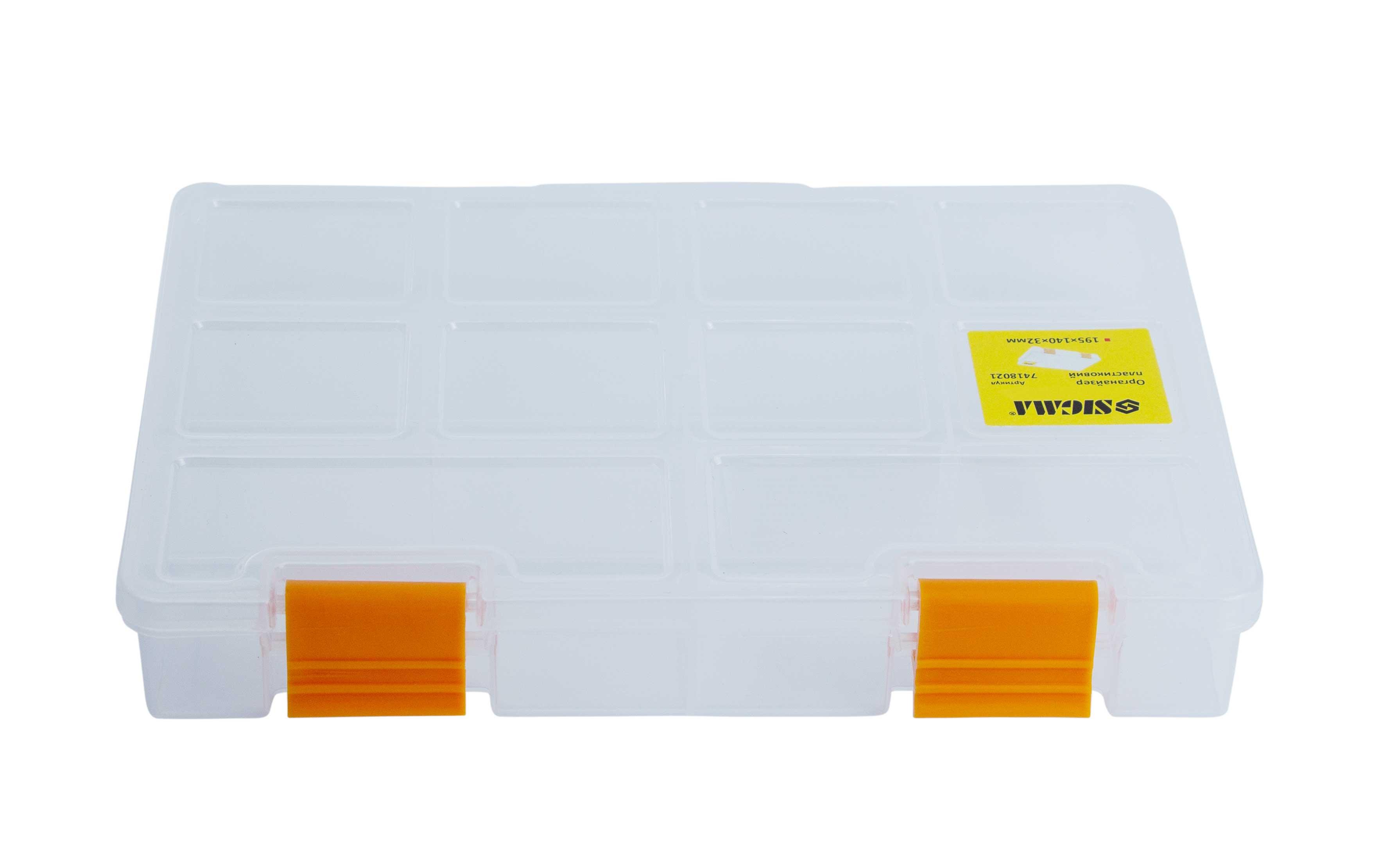 Органайзер Sigma 195x140x32 мм Прозорий (7418021) - фото 2 Органайзер Sigma 195x140x32 мм Прозорий (7418021) - фото 2