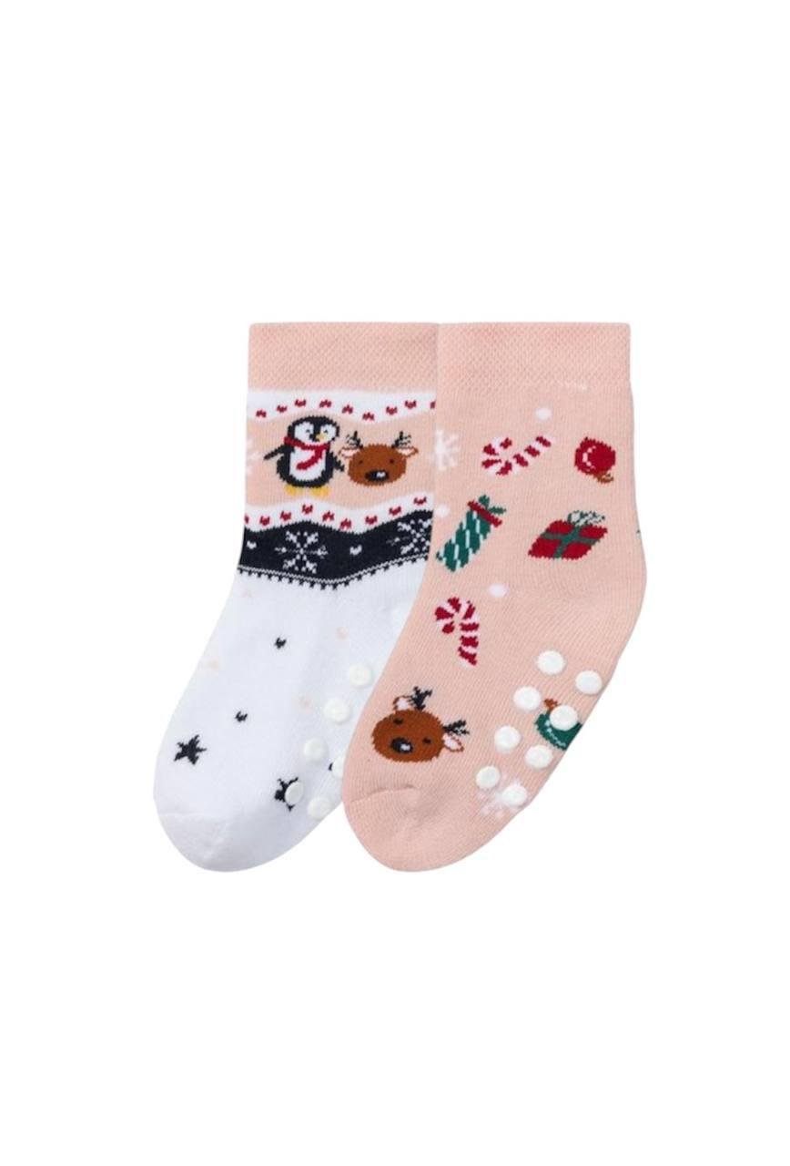 Термошкарпетки махрові Lupilu дитячі 2 пари р. 19-22 1-2 роки Рожевий/Білий Термошкарпетки махрові Lupilu дитячі 2 пари р. 19-22 1-2 роки Рожевий/Білий