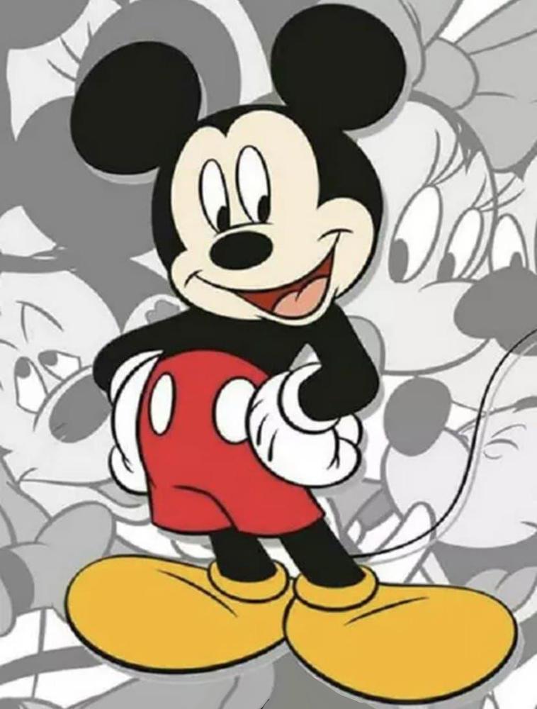 Алмазная мозаика Микки Маус и диснейленд DIY-3607 полная выкладка 40x30 см (26571)