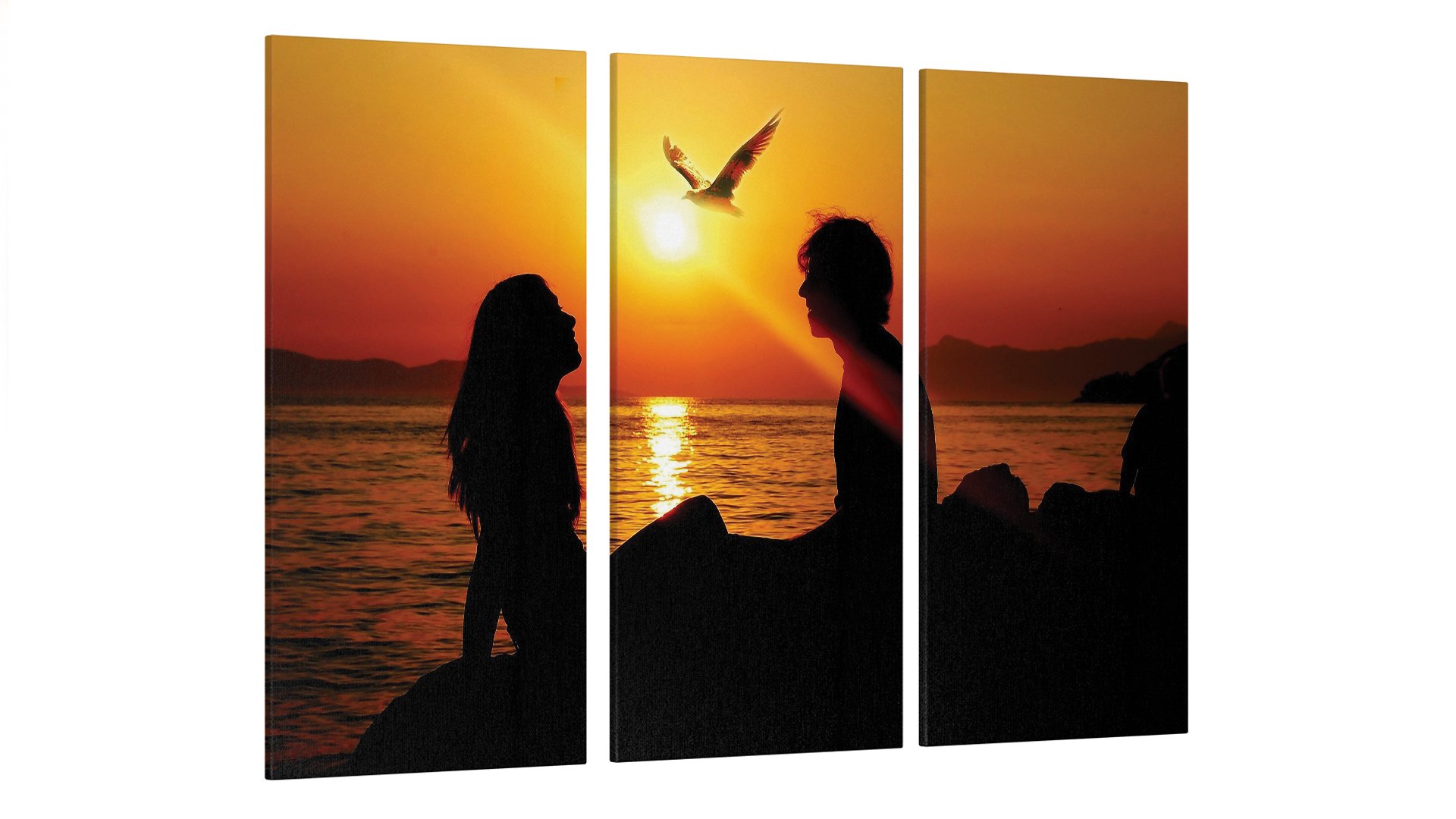 Картина модульна Пара Захід (Art-175_XXL)