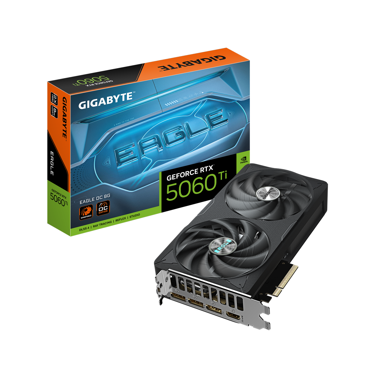 Відеокарта RTX 5060 Ti 8GB GDDR7 Eagle OC Gigabyte (GV-N506TEAGLE OC-8GD)