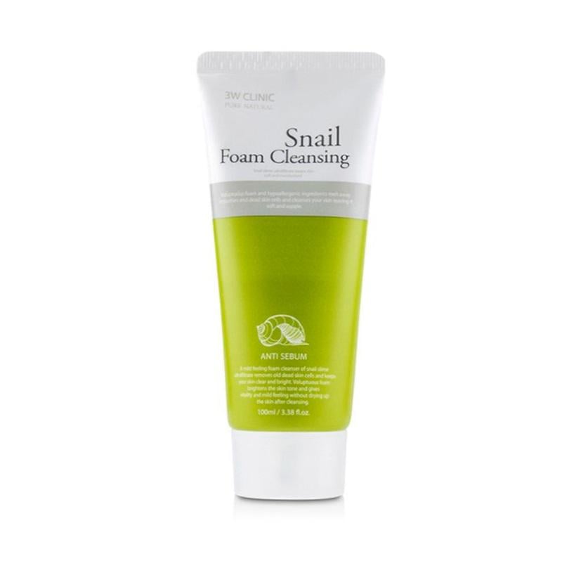 Пенка для умывания Snail Foam Cleansing 3W Clinic 100 мл (8809772620377) - фото 1