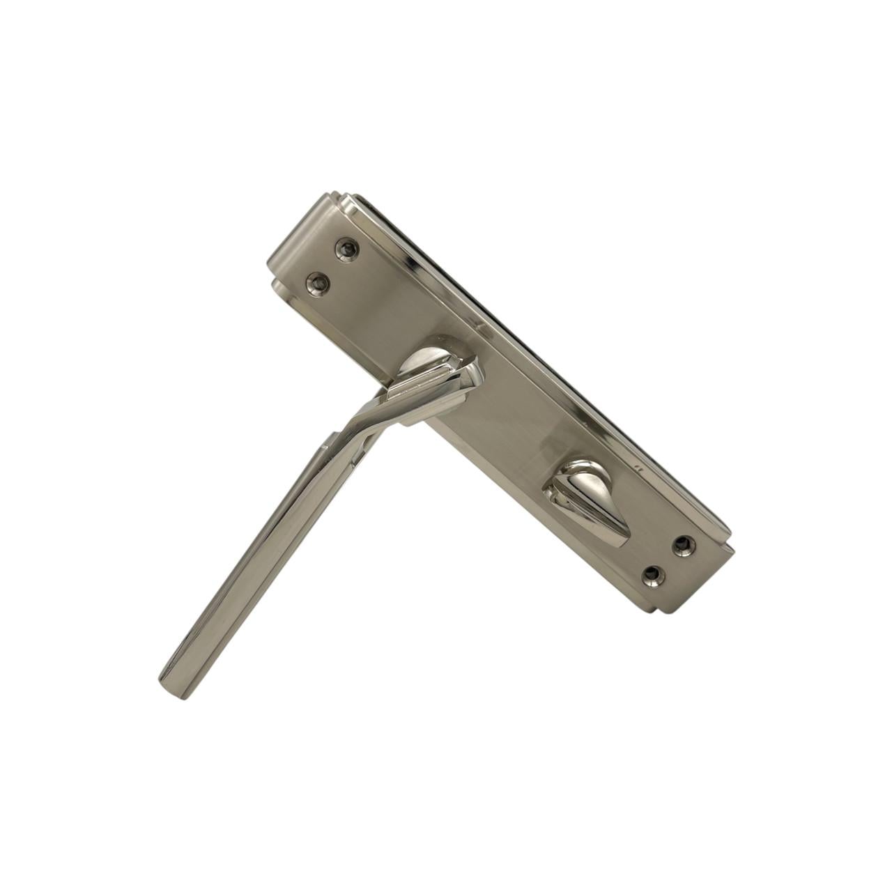 Дверные ручки межкомнатные под задвижку Ozcanlar Elit Handle WC Nik/Saten 62 мм (330083)