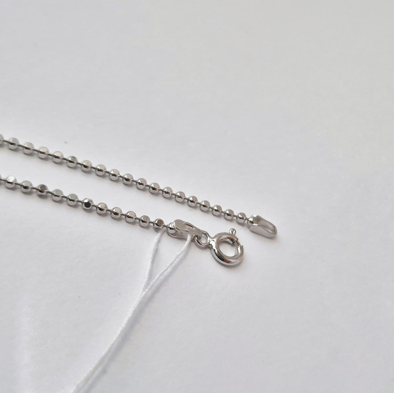 Ланцюжок із кульками срібло 925 проби родоване 3,69 г 45 см (plqd180rod) - фото 7 Ланцюжок із кульками срібло 925 проби родоване 3,69 г 45 см (plqd180rod) - фото 7