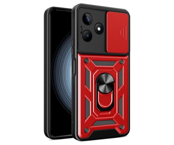 Чехол накладка Ricco Camera Sliding для Realme C53 Красный