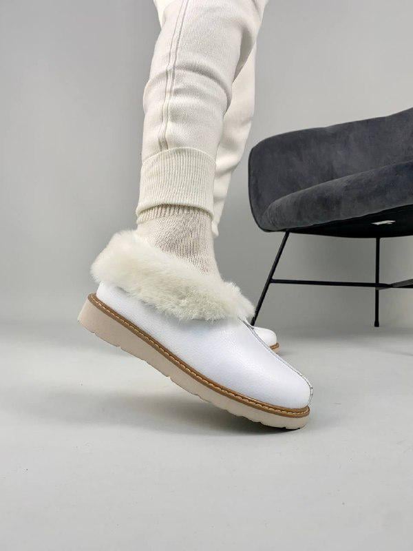 Угги женские кожаные короткие р. 37 Белый (3900-2з/37)